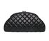 Chanel Half Moon Quilted Clutch Bag, front view